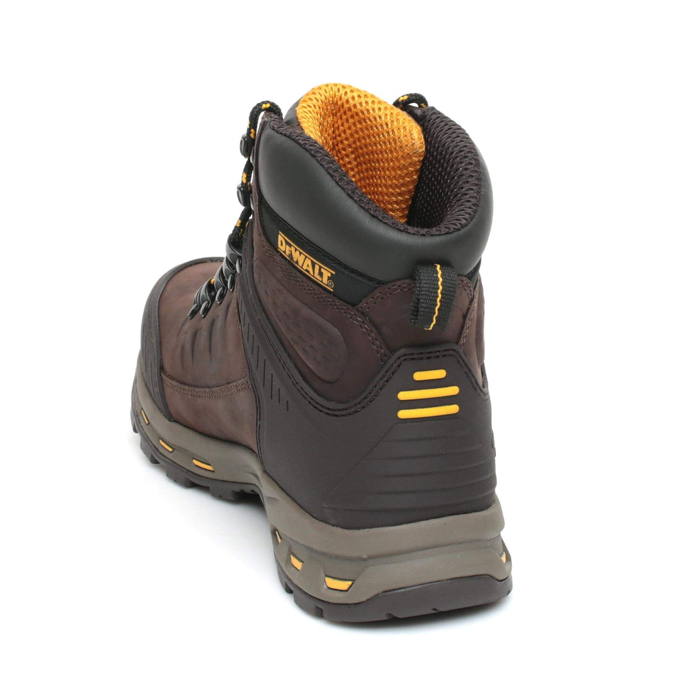 DeWalt Kirksville Brown Pro Lite Lightweight Hiker Safety Boots Brown Back #colour_brown