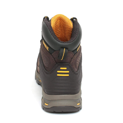 DeWalt Kirksville Brown Pro Lite Lightweight Hiker Safety Boots Brown Heel #colour_brown