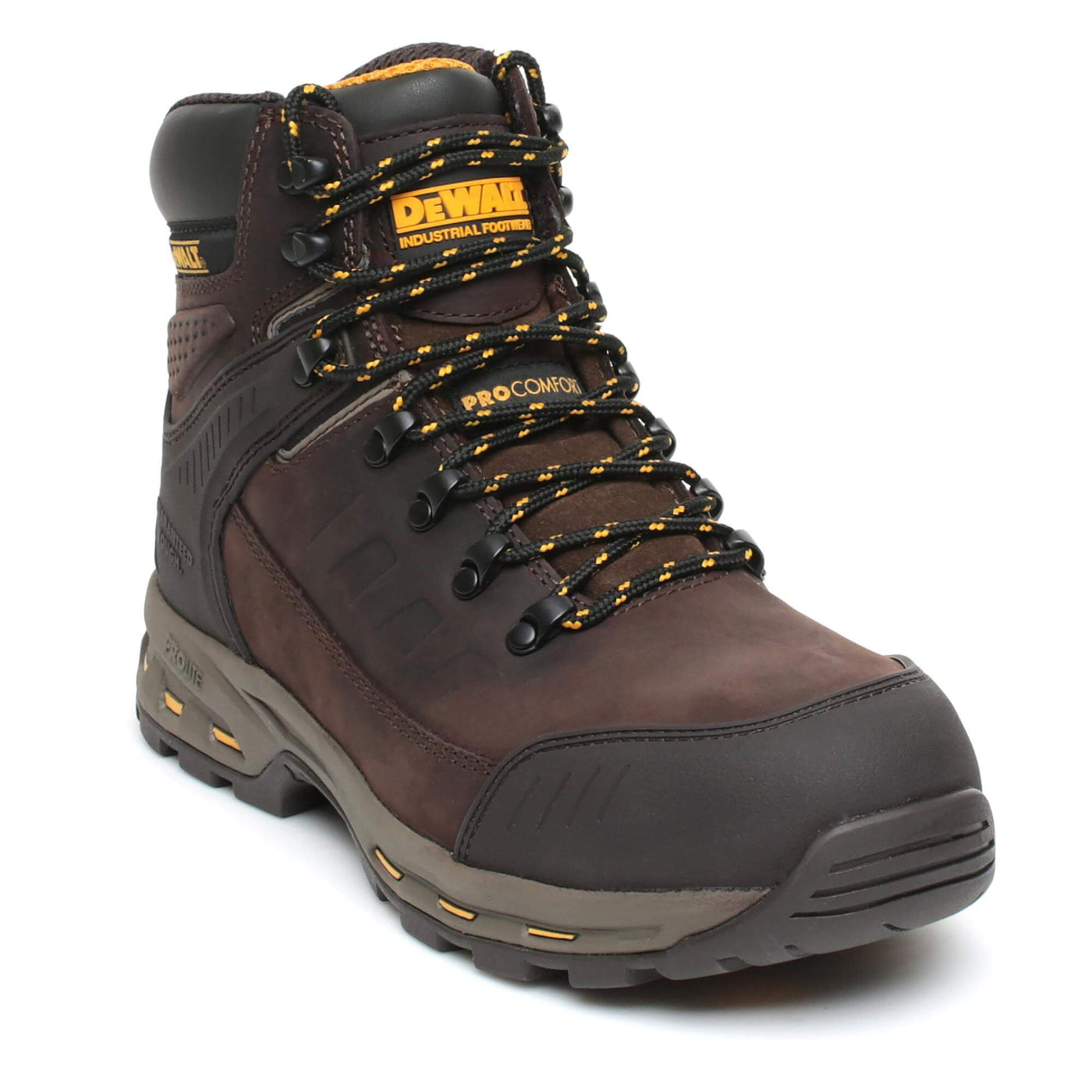 DeWalt Kirksville Brown Pro Lite Lightweight Hiker Safety Boots Brown Main #colour_brown