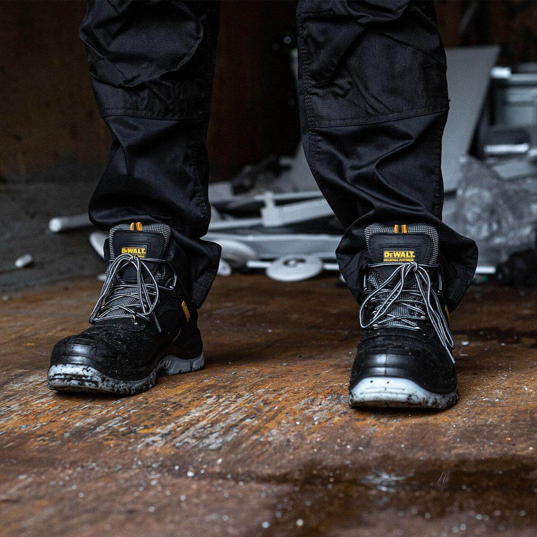 DeWalt Laser Black Safety Hiker Boots Black Model 1 #colour_black