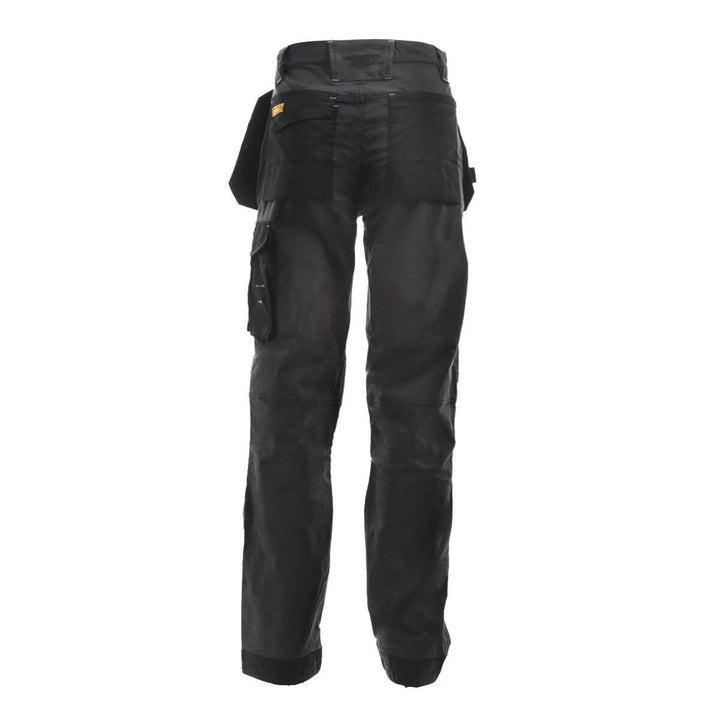 DeWalt Memphis Slim Fit Stretch Trousers Grey Back #colour_grey