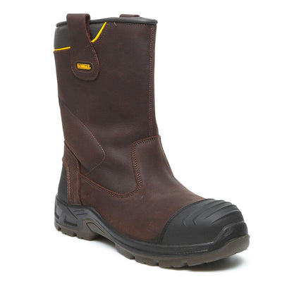 DeWalt Millington Metal Free Lightweight Waterproof Safety Rigger Boots Brown Main #colour_brown
