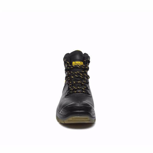 DeWalt Newark Waterproof Safety Hiker Boots Black Front #colour_black