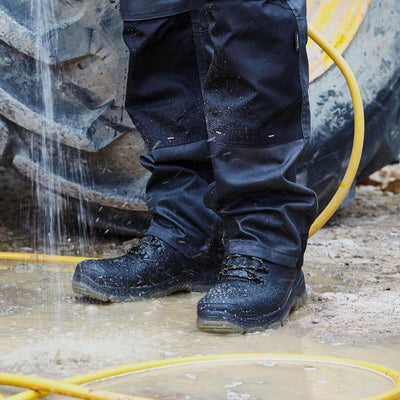 DeWalt Newark Waterproof Safety Hiker Boots Black Model 1 #colour_black