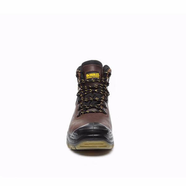 DeWalt Newark Waterproof Safety Hiker Boots Brown Front #colour_brown