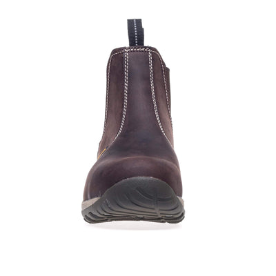 DeWalt Radial Brown Safety Dealer Boots Brown Front #colour_brown
