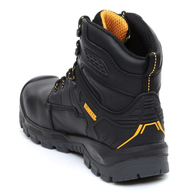 DeWalt Springfield Black Metal Free Waterproof Safety Boots Black Back #colour_black