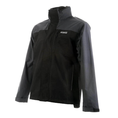 DeWalt Storm Lightweight Waterproof Jacket Grey Black Side 1 #colour_grey-black