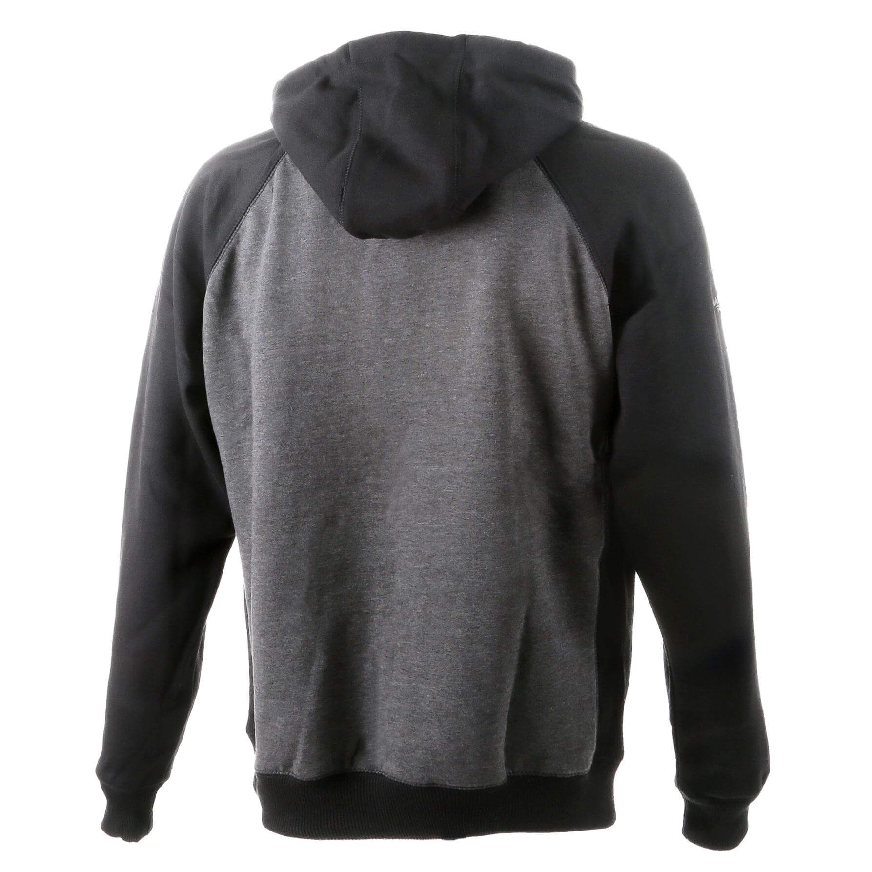 DeWalt Stratford Grey Marl and Black Hoodie Grey Black Back #colour_grey-black