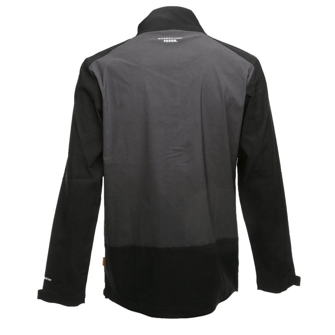 DeWalt Sydney Stretch Jacket Grey Black Back #colour_grey-black