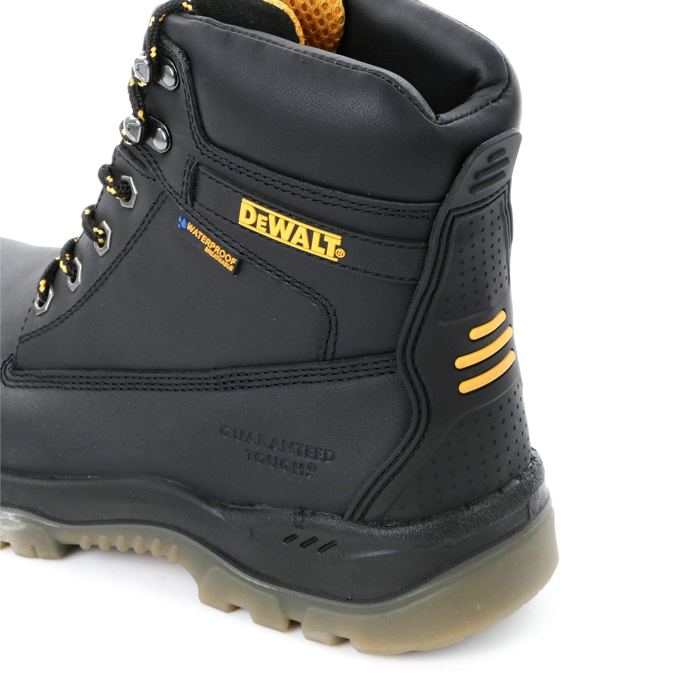 DeWalt Titanium Black 6 Inch Waterproof Safety Boots Black Detail 1 #colour_black