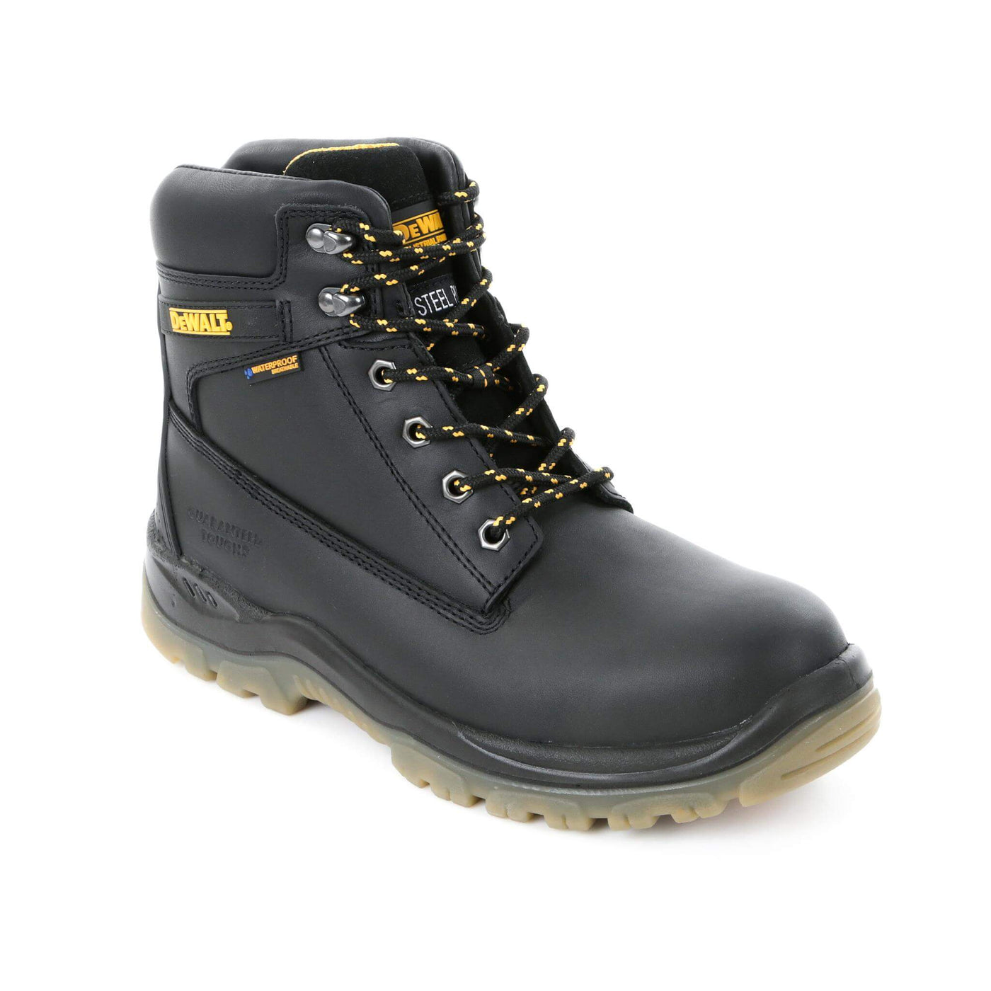 DeWalt Titanium Black 6 Inch Waterproof Safety Boots Black Main #colour_black