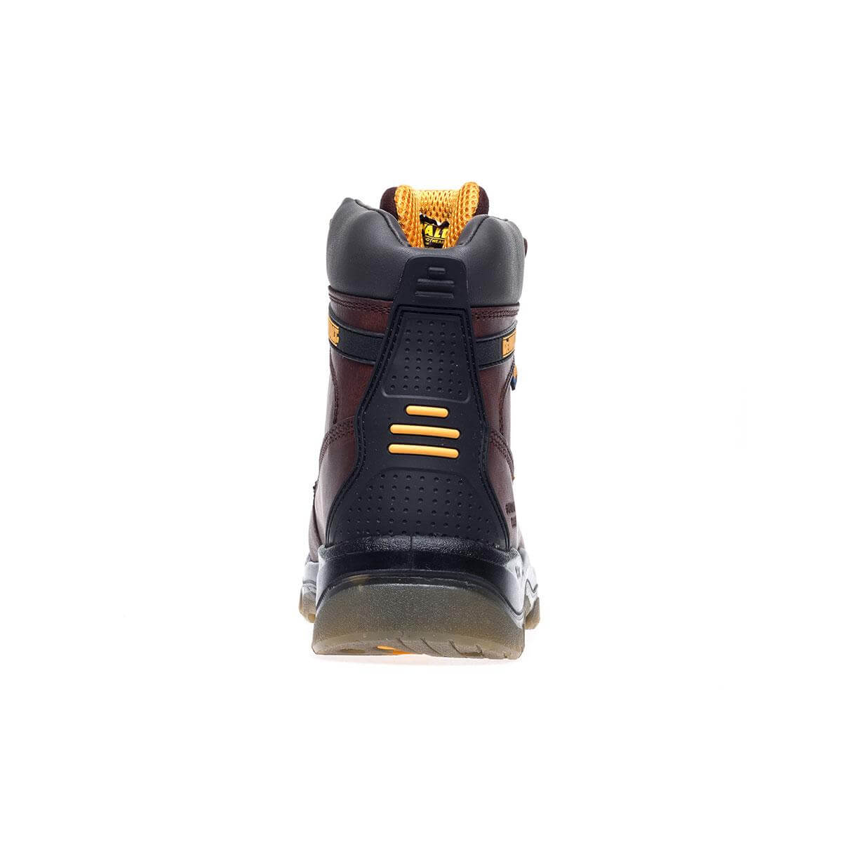 DeWalt Titanium Black 6 Inch Waterproof Safety Boots Brown Heel #colour_brown