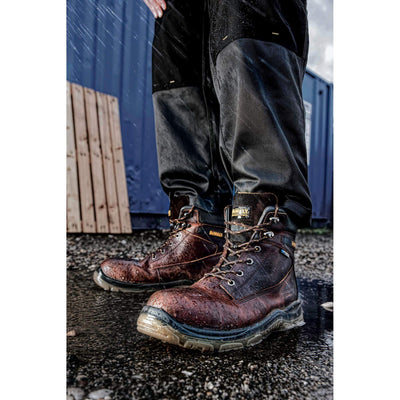 DeWalt Titanium Black 6 Inch Waterproof Safety Boots Brown Model 1 #colour_brown