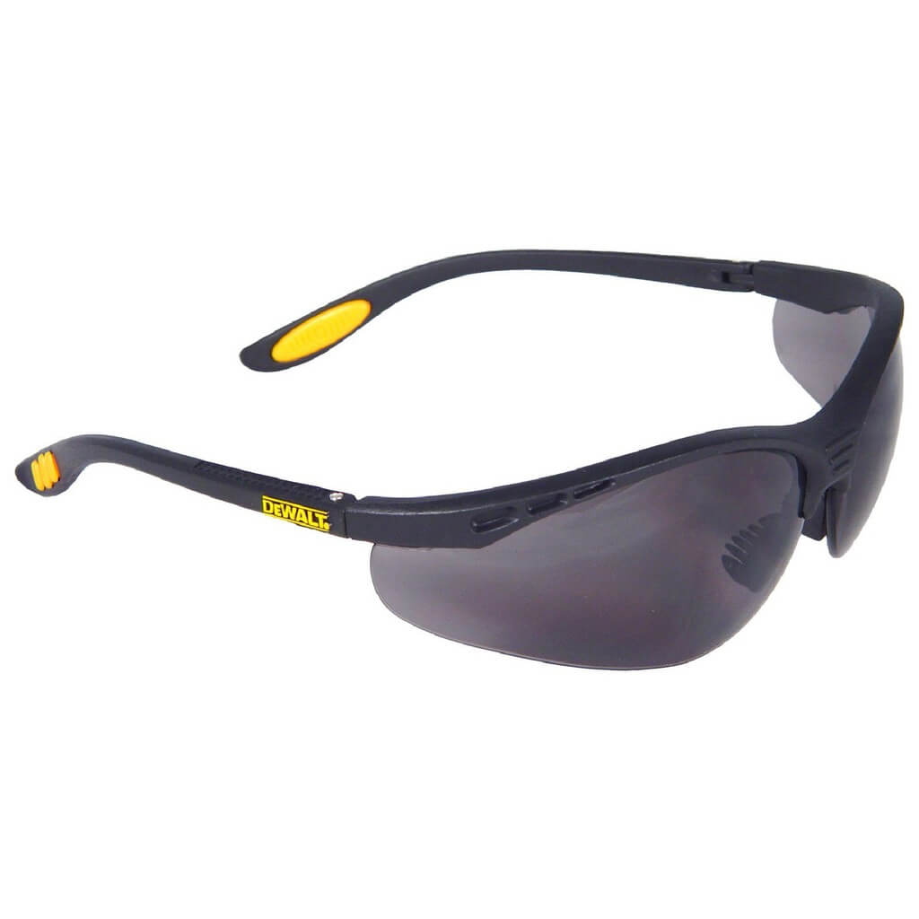 Dewalt Reinforcer DPG58 Safety Glasses-Black-Charchoal-Yellow-Main