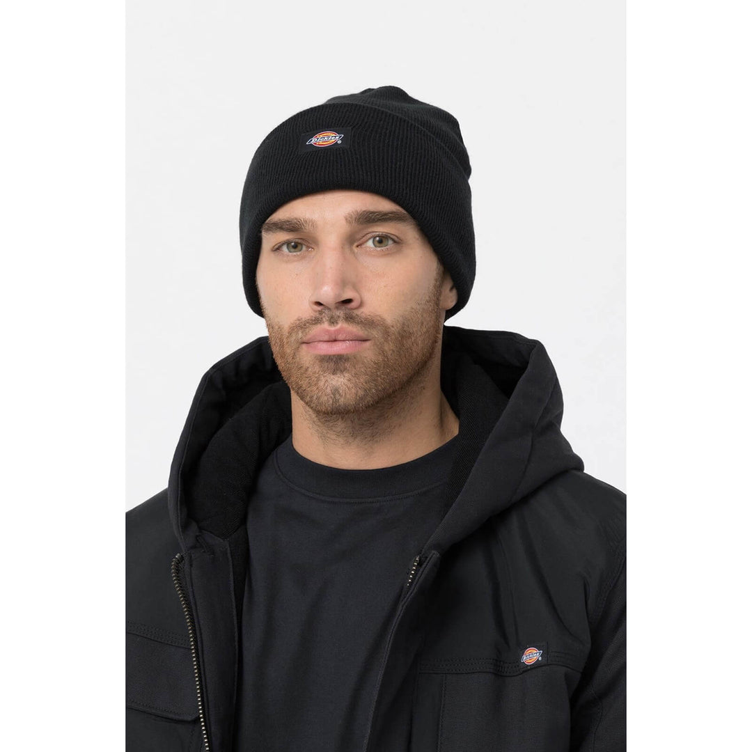 Dickies Acrylic Cuffed Beanie Black 1#colour_black