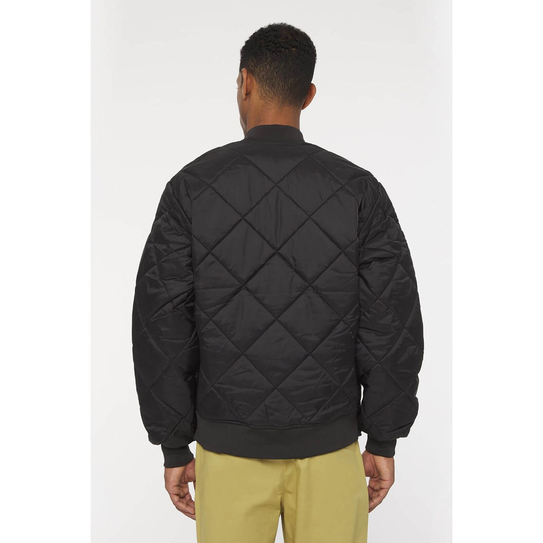 Dickies Diamond Quilted Nylon Jacket Black 2#colour_black