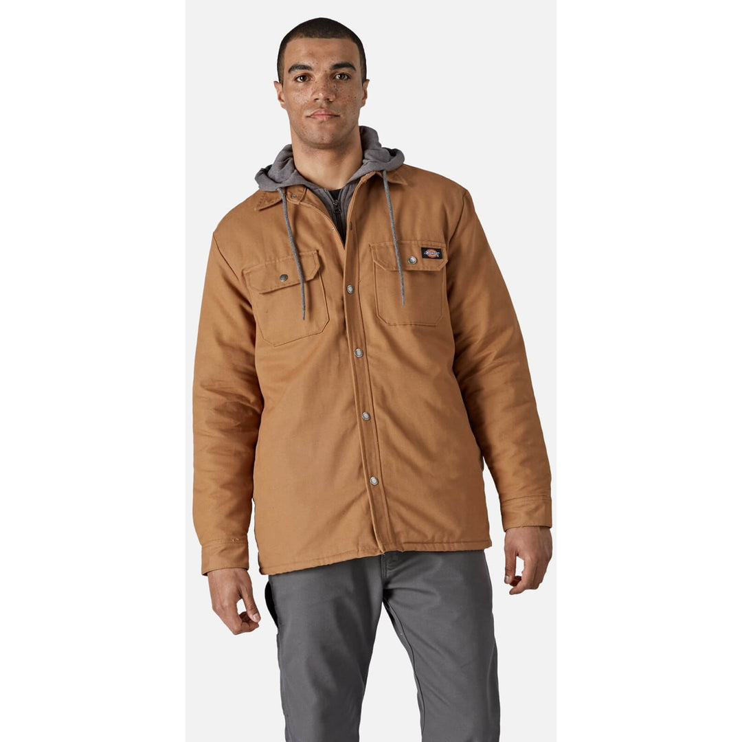 Dickies Duck Shirt Jacket Brown Duck 1#colour_brown-duck