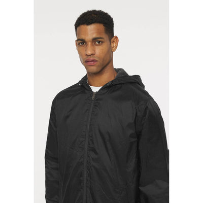 Dickies Fleece Lined Nylon Hooded Jacket Black 5#colour_black