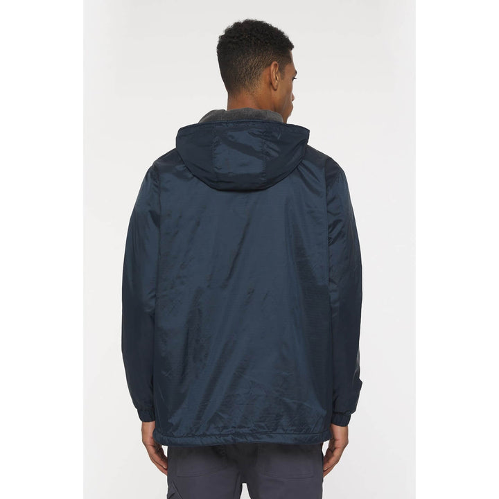 Dickies Fleece Lined Nylon Hooded Jacket Dark Navy 2#colour_dark-navy