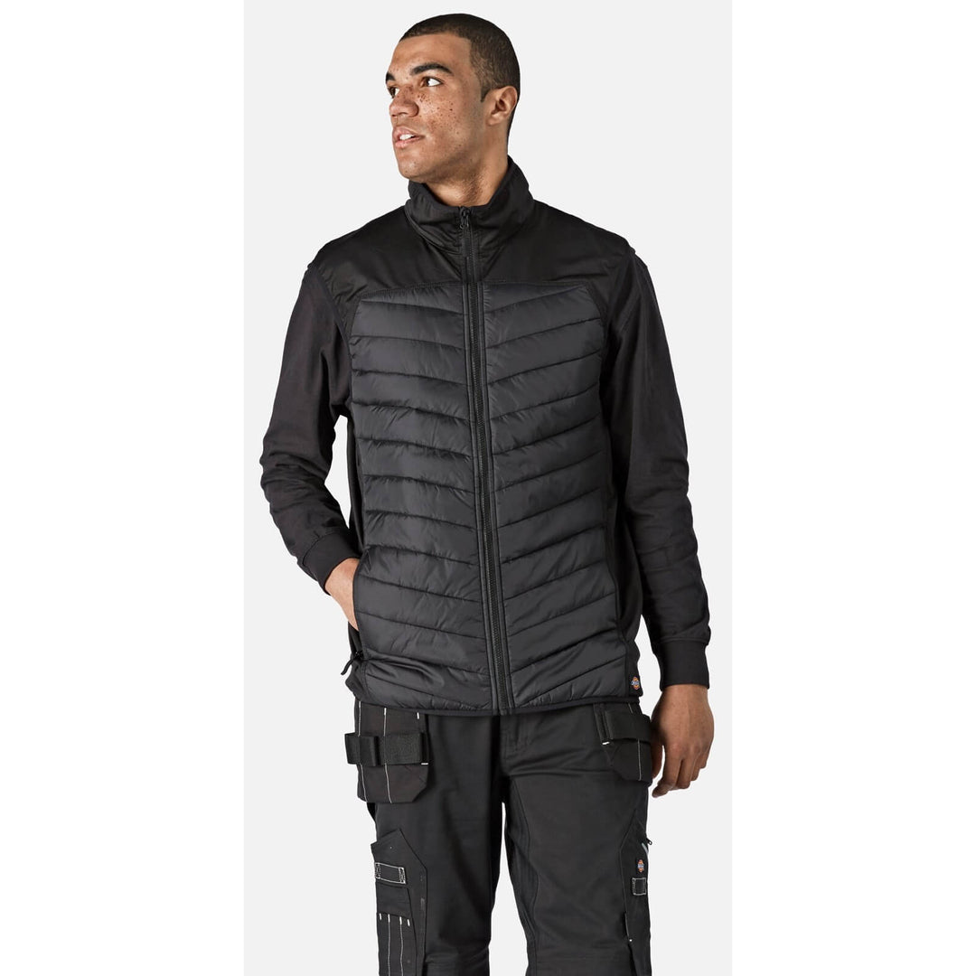 Dickies Gen Hybrid Body Warmer Black 1#colour_black