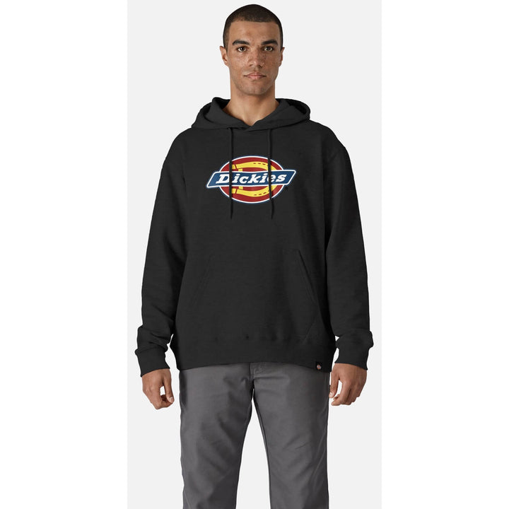 Dickies Logo Graphic Fleece Hoodie Black 1#colour_black