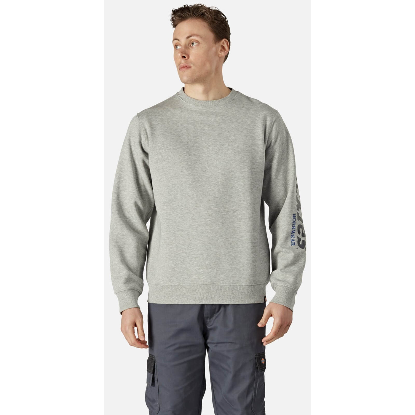 Dickies Okemo Graphic Sweatshirt Grey Melange 1#colour_grey-melange
