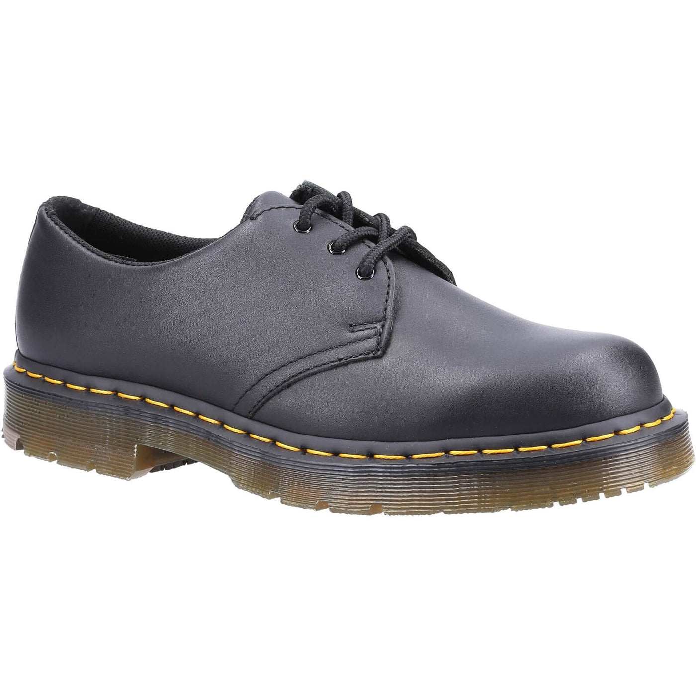 Dr Martens 1461 Slip Resistant Leather Shoes Black 1#colour_black