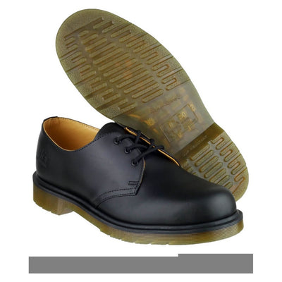 Dr Martens B8249 Leather Shoes-Black-3
