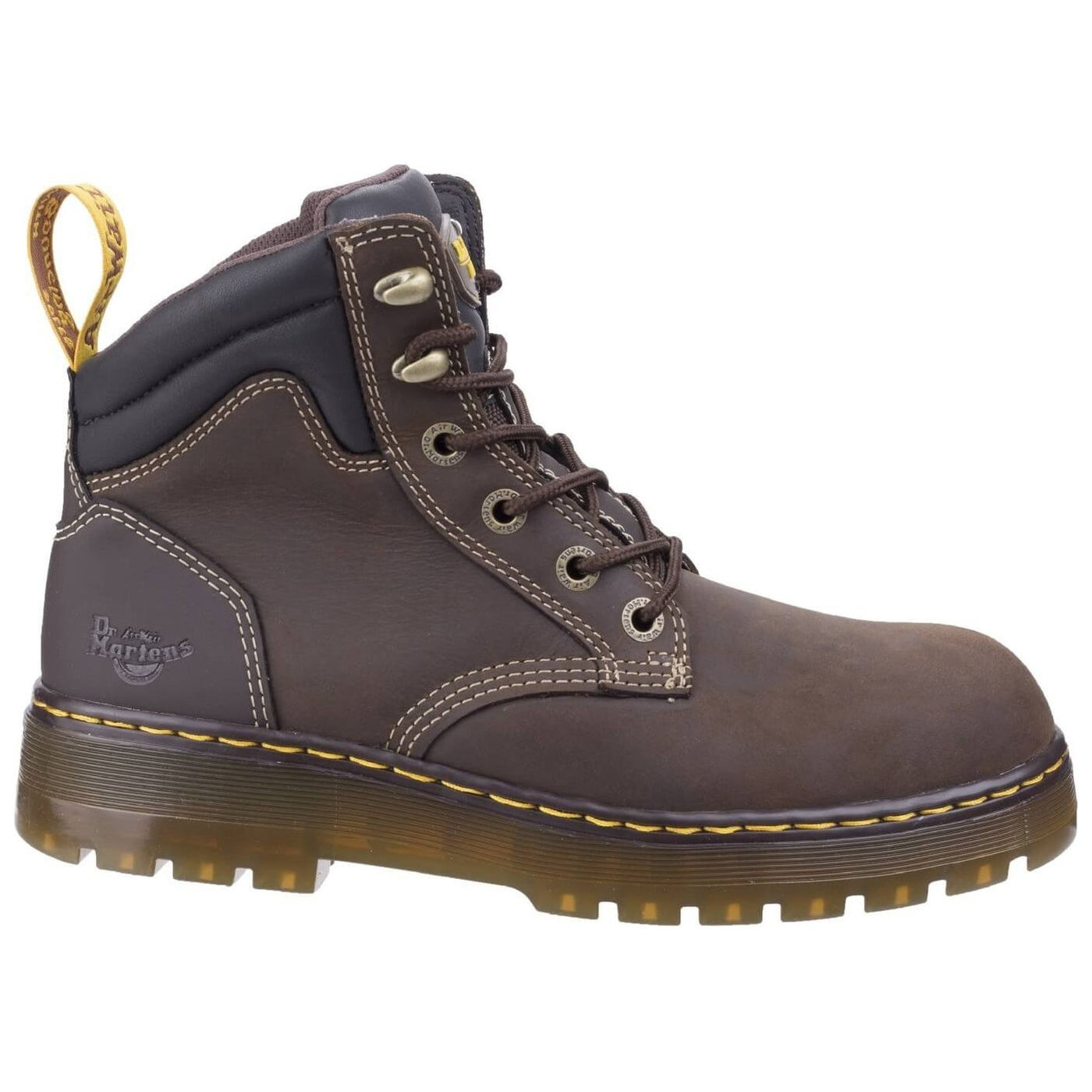 Dr Martens Brace Hiking Style Safety Boots-Dark Brown Republic-4