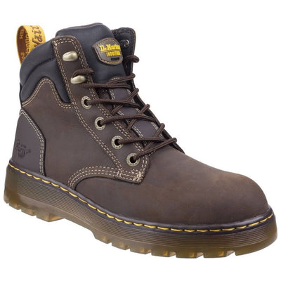 Dr Martens Brace Hiking Style Safety Boots-Dark Brown Republic-Main