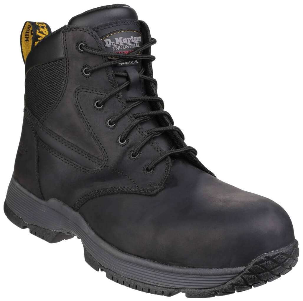 Dr Martens Corvid Composite Safety Boots-Black-Main