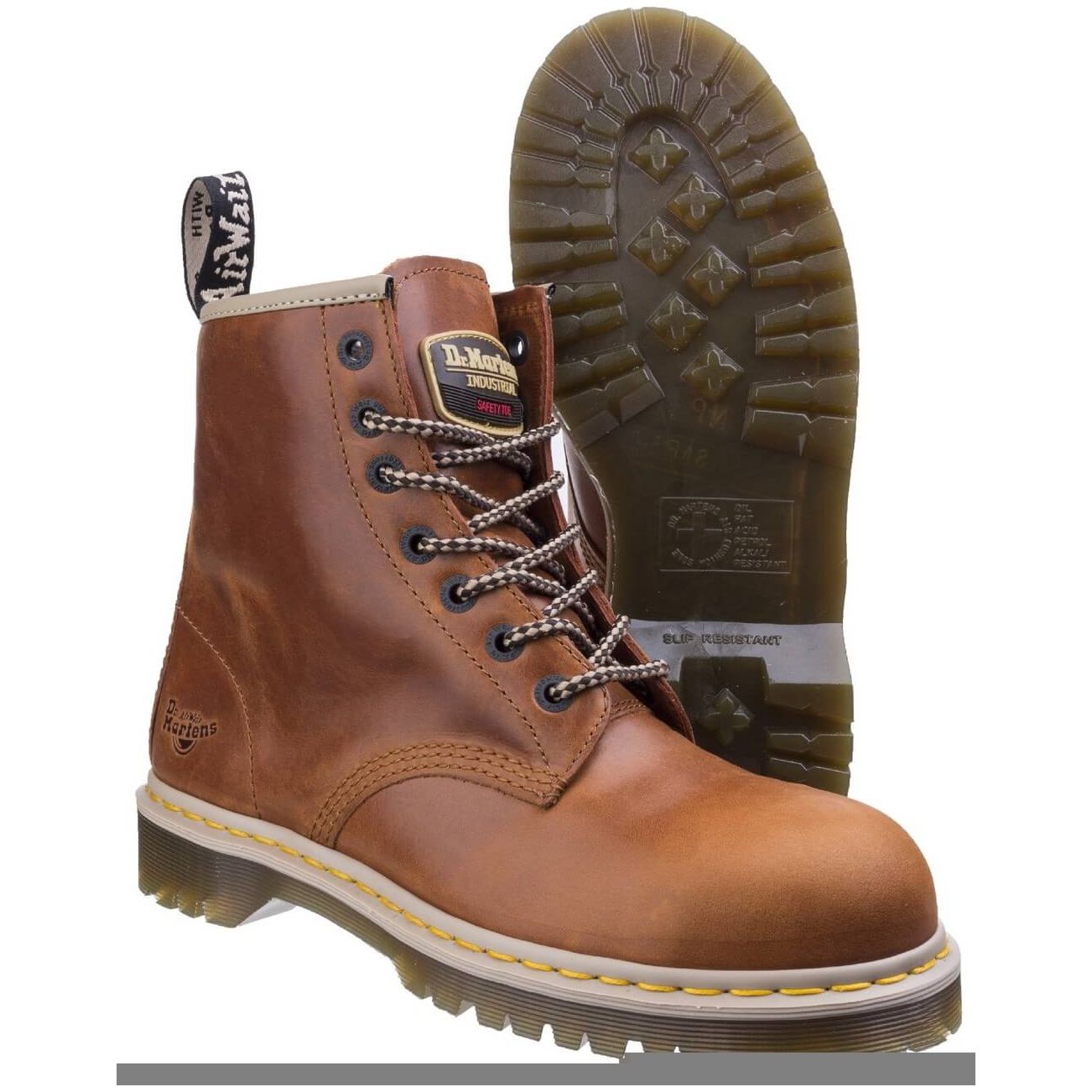 Dr Martens Icon 7B10 Safety Boots-Tan-3