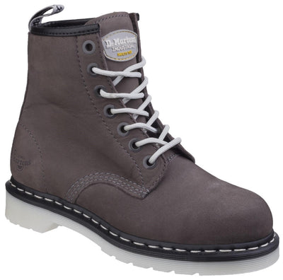 Dr Martens Maple Classic Steel-Toe Work Boots-Grey Wind River-Main