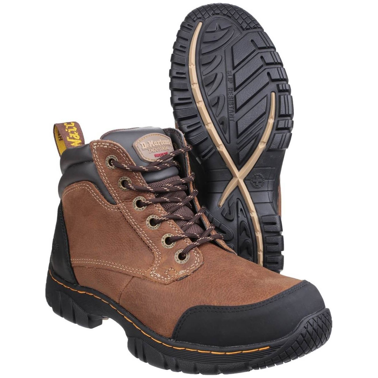 Dr Martens Riverton SB Hiking Safety Boot-Brown-3
