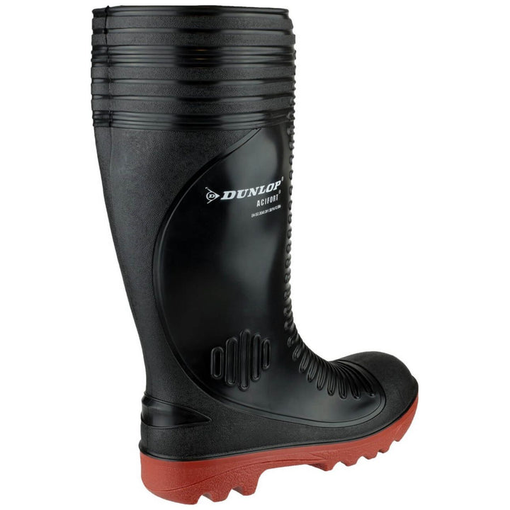 Dunlop Acifort Ribbed Safety Wellies-Black-2