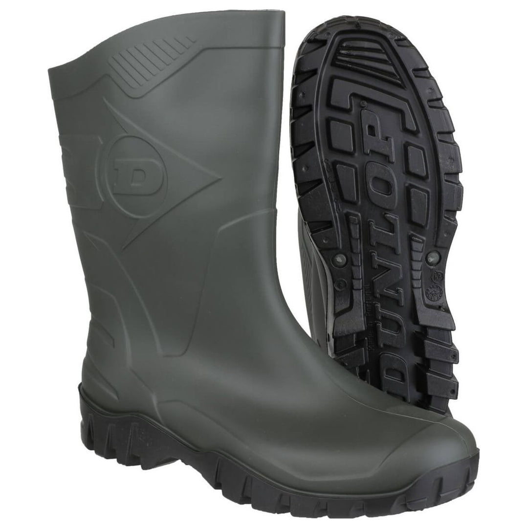 Dunlop Dee Short Wellies-Dark Green-3