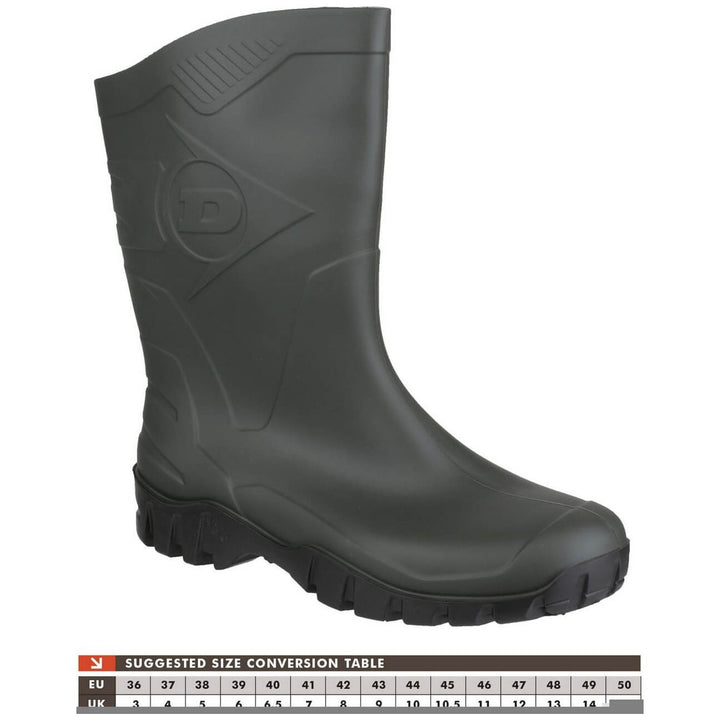 Dunlop Dee Short Wellies-Dark Green-8