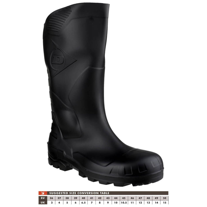 Dunlop Devon Safety Wellies-Black-6