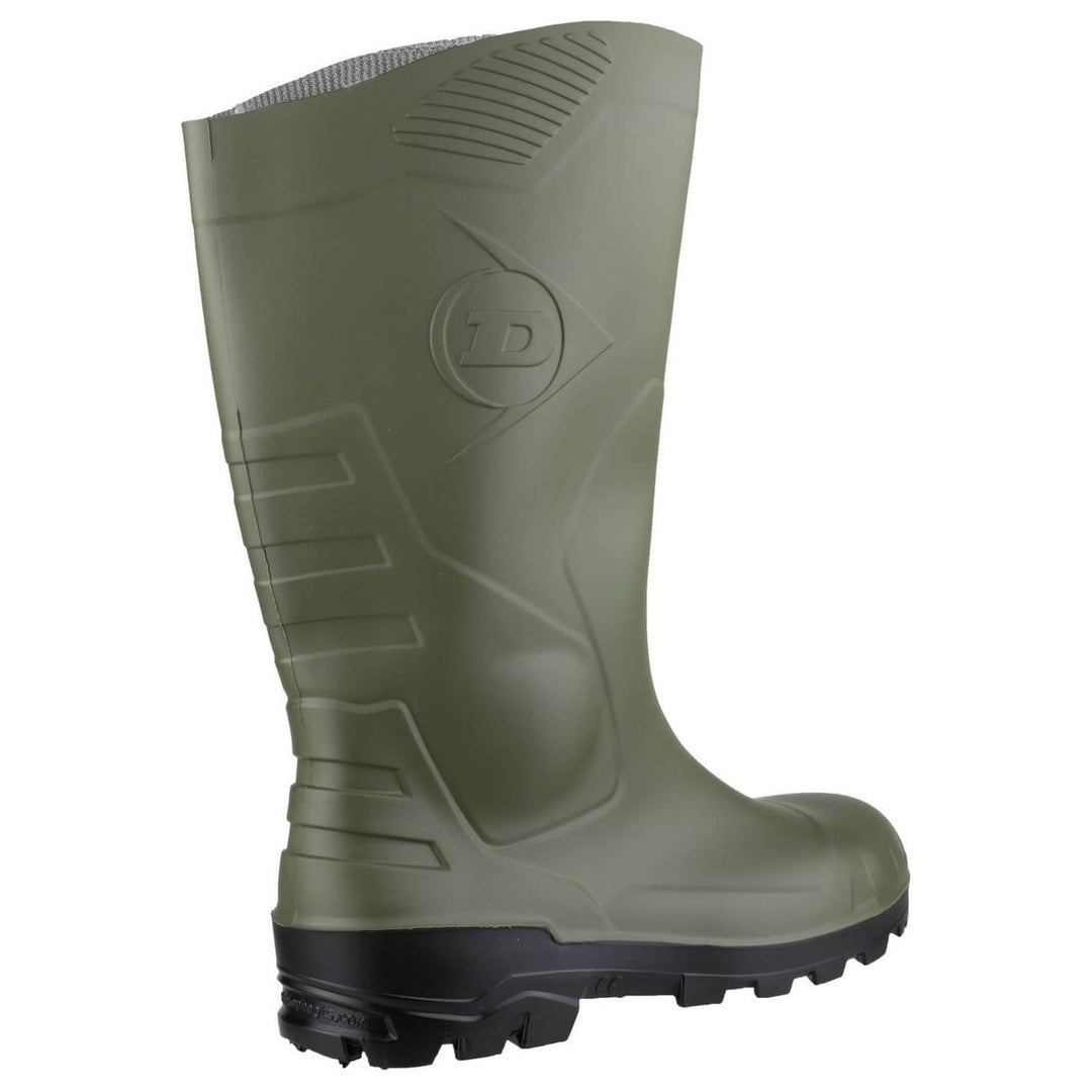 Dunlop Devon Safety Wellies-Green-Black-2