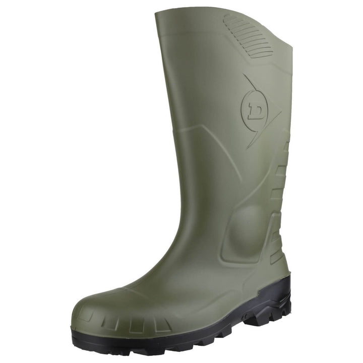 Dunlop Devon Safety Wellies-Green-Black-5