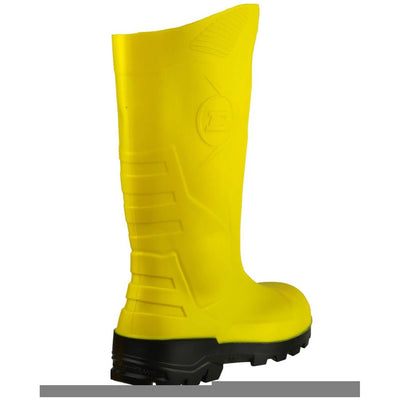 Dunlop Devon Safety Wellies-Yellow-Black-2