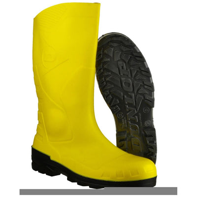 Dunlop Devon Safety Wellies-Yellow-Black-3