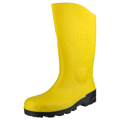 Dunlop Devon Safety Wellies-Yellow-Black-5