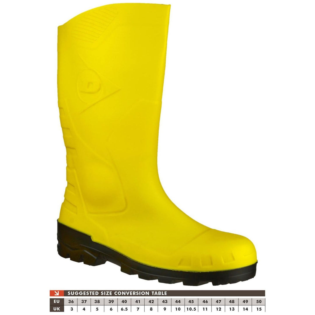 Dunlop Devon Safety Wellies-Yellow-Black-6