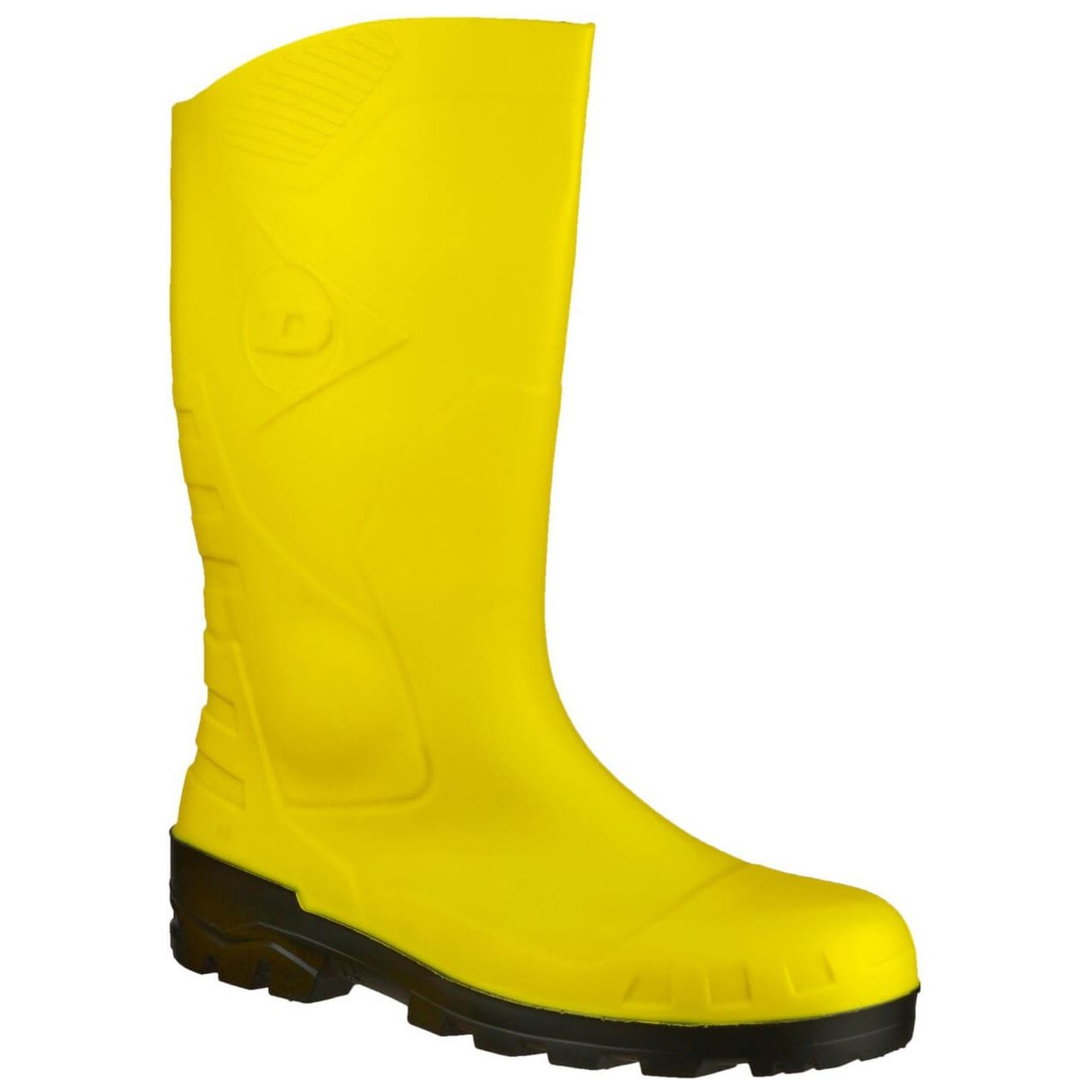 Dunlop Devon Safety Wellies-Yellow-Black-Main