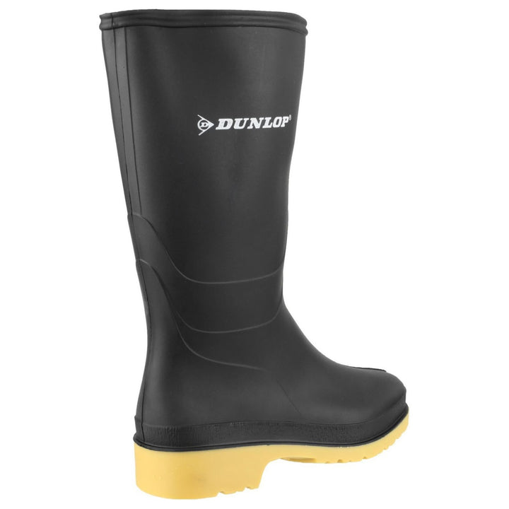 Dunlop Dull Kids Wellies-Black-2