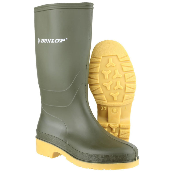 Dunlop Dulls Kids Wellies-Green-3