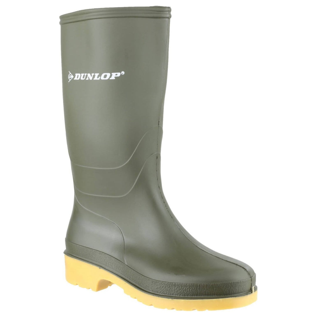 Dunlop Dulls Kids Wellies-Green-Main