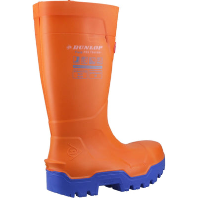 Dunlop FIELDPRO THERMO+ Safety Wellingtons Orange 2#colour_orange